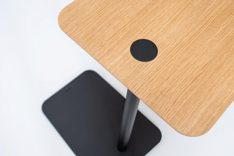 Gazzda Loop bijzettafel linoleum zwart