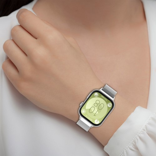 Huawei Watch Fit 3 Edelstahl Milanaise Armband mit Magnetverschluss (Gelenkumfang: 160-240mm) - Silber