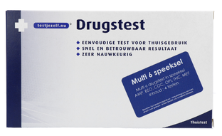 Testjezelf.nu Drugstest Speeksel Multi 6 4ST