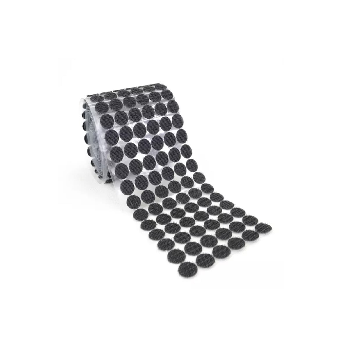 Rund selvklebende borrelås (1 cm) 500-pak