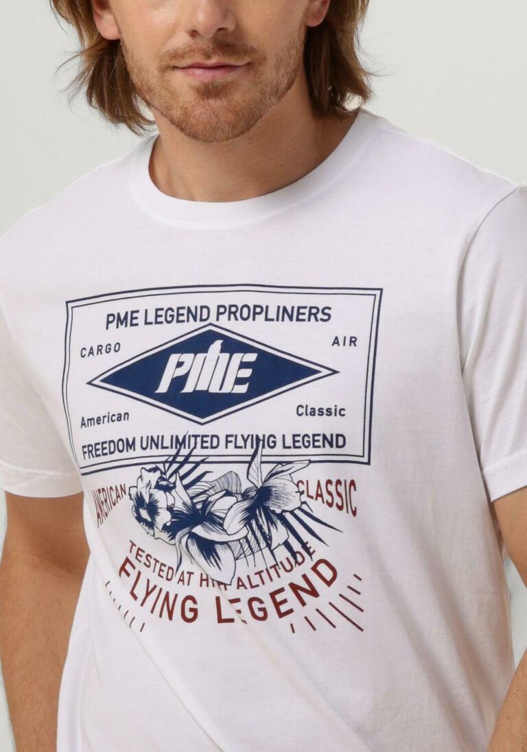 PME LEGEND witte pme legend t-shirt short sleeve r-neck single jersey lw play