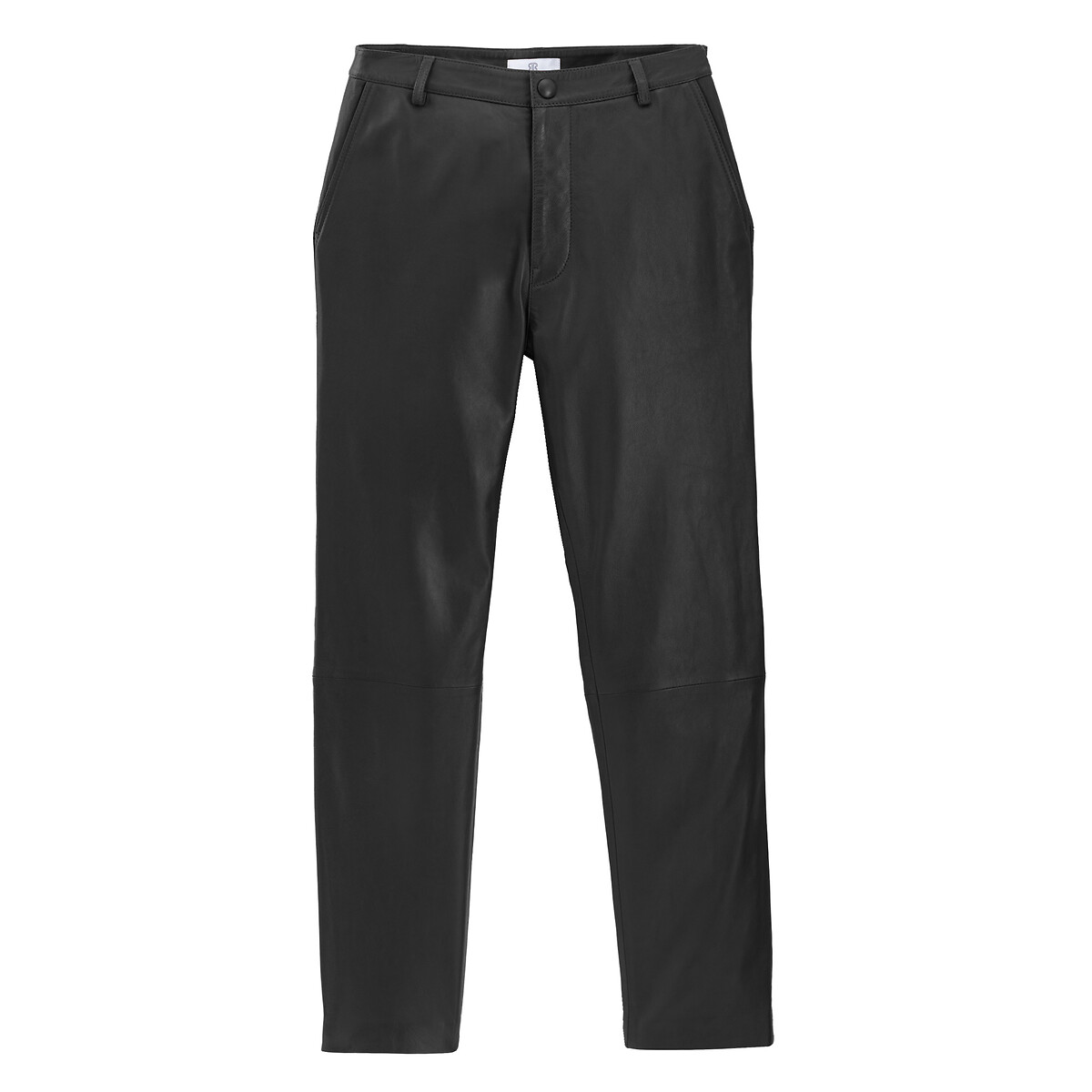 COLEÇÃO LA REDOUTE<br>Calças retas de couro