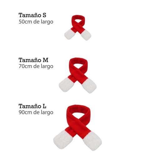 Cachecol de Natal vermelho para cães e gatos.
