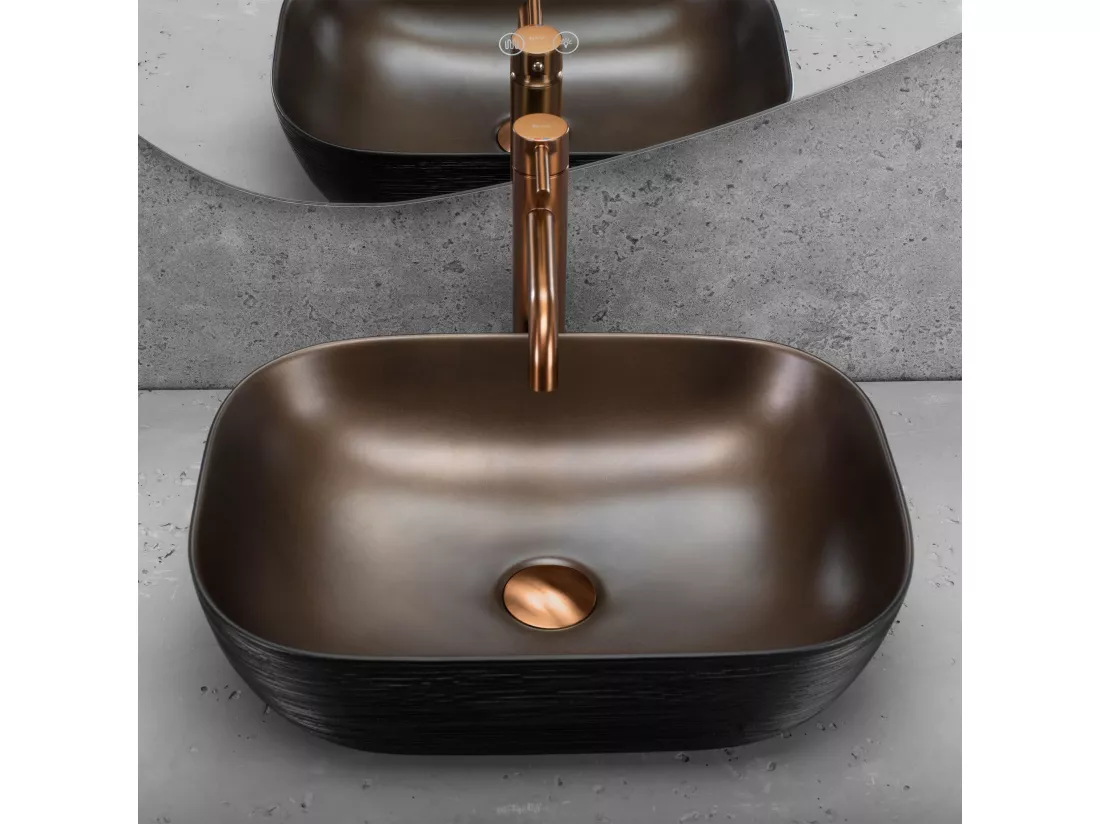 Vasque À Poser Rea Belinda Brush Copper