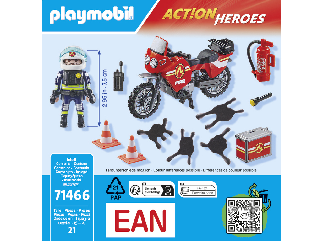 BOMBEIRO E MOTA PLAYMOBIL
