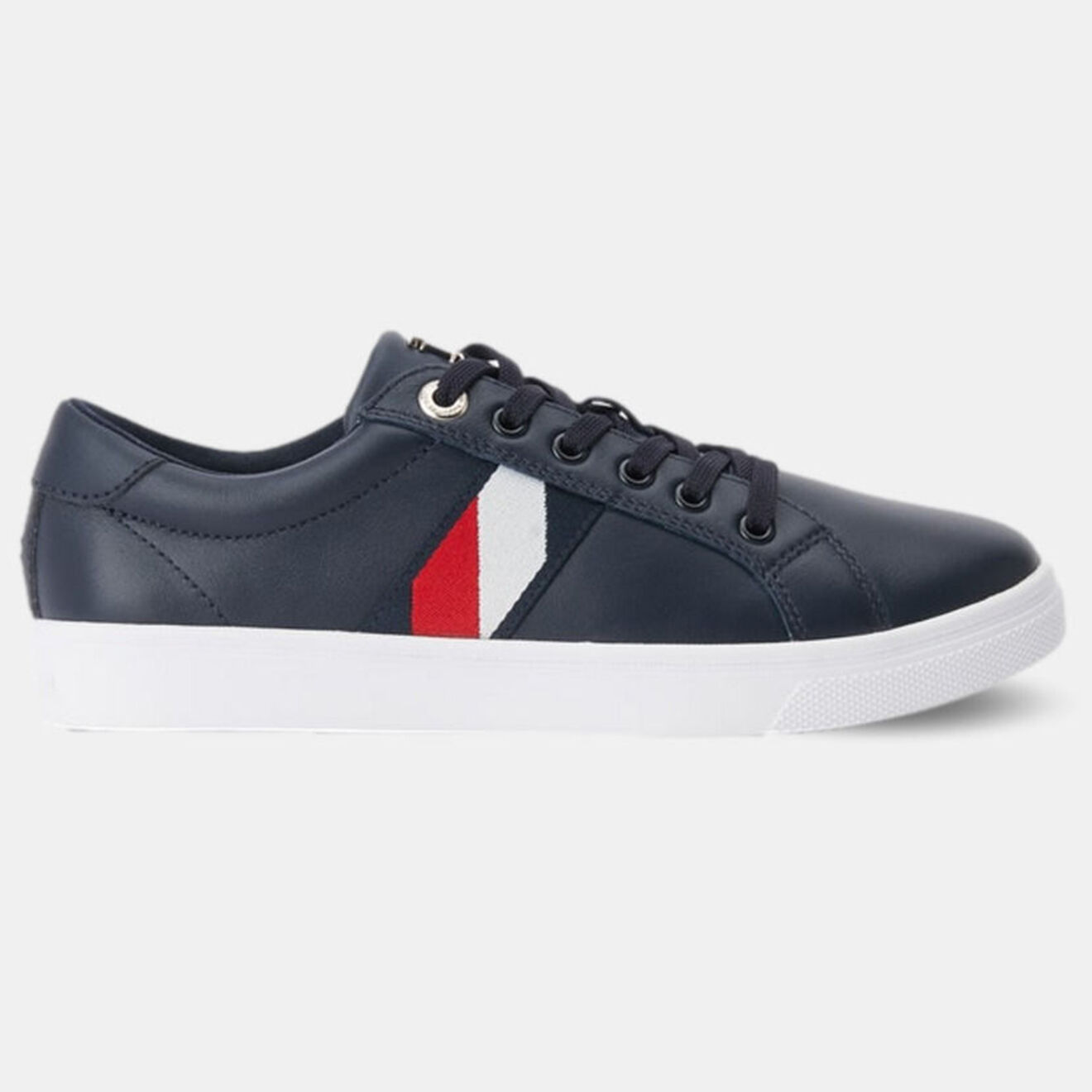 Tommy Hilfiger Baskets en Cuir Corporate Cupsole bleu marine
