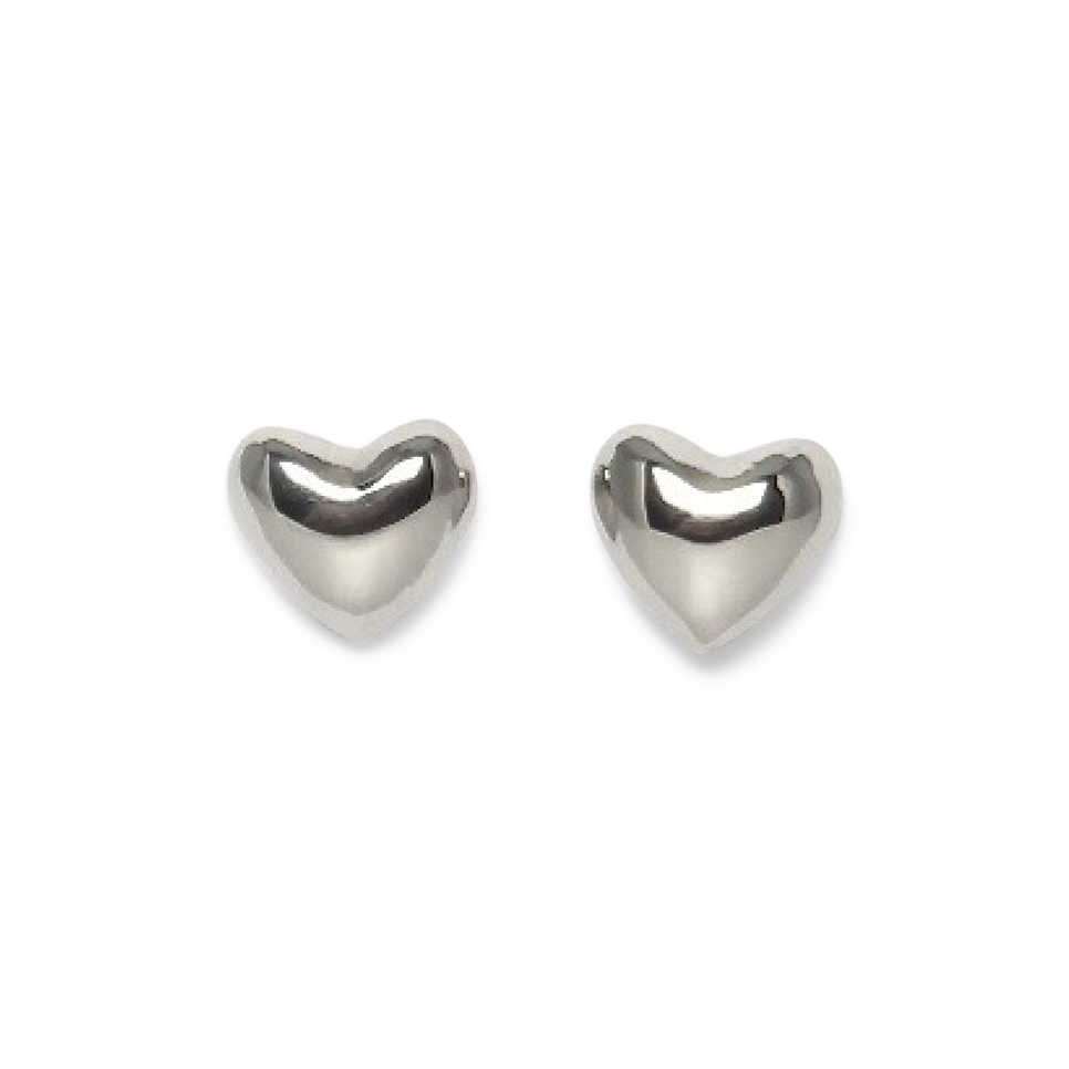 Dawn-øreringe | Rustfrit stål/cubic zirkonia. Ø8 mm. | Silver | BUD TO ROSE