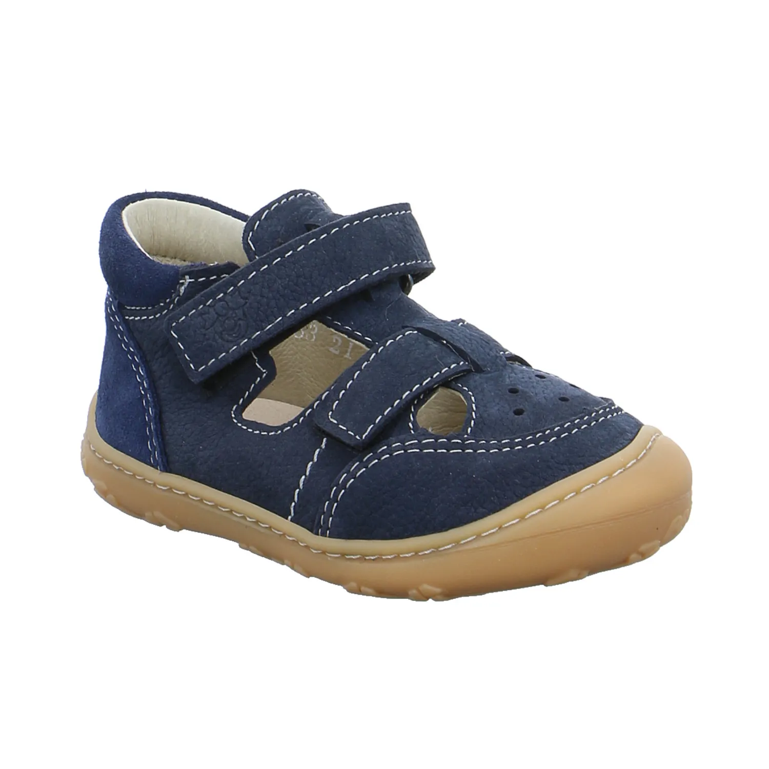 PEPINO Baby-Sommer-Bottine Dunkelblau Leder  Unisex Minilette