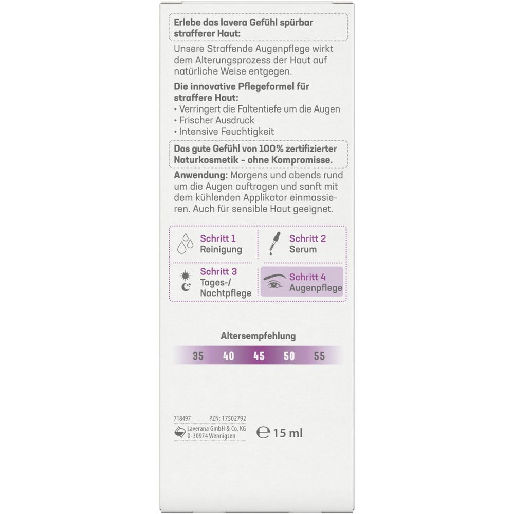 lavera straffende Augencreme