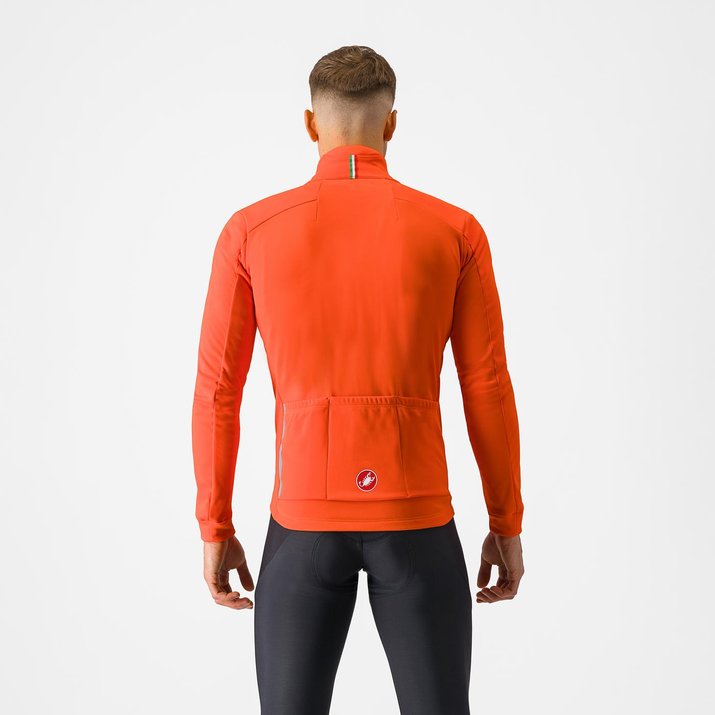 Castelli Entrata cykeljakke orange/sølv herre