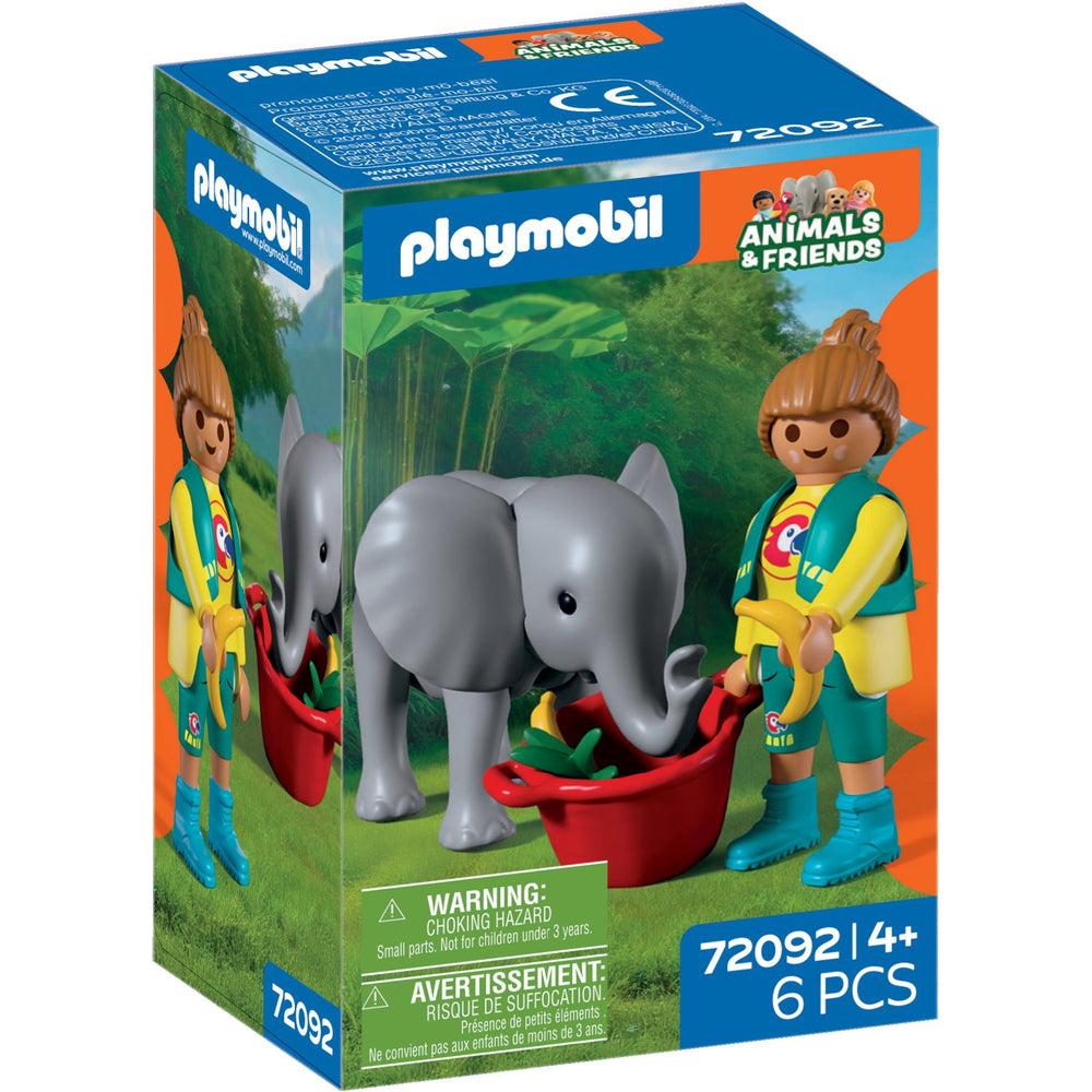 Køb Playmobil® Zoo: Baby Elephant And Zookeeper
