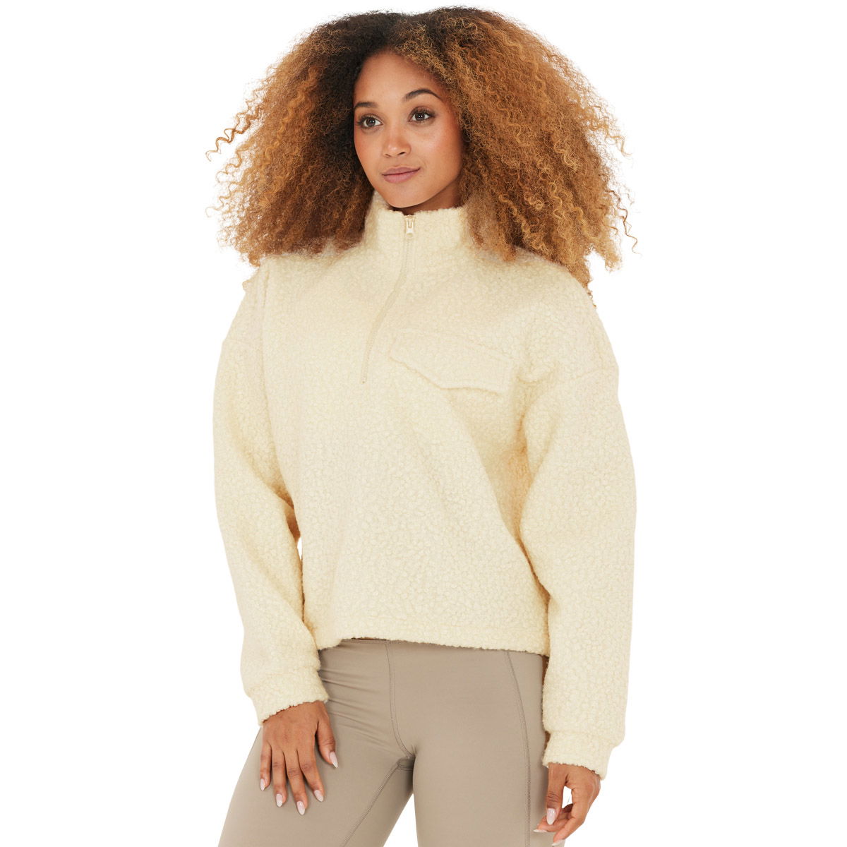 Athlecia Florrie Sherpa Half Zip Fleecetrøje Dame