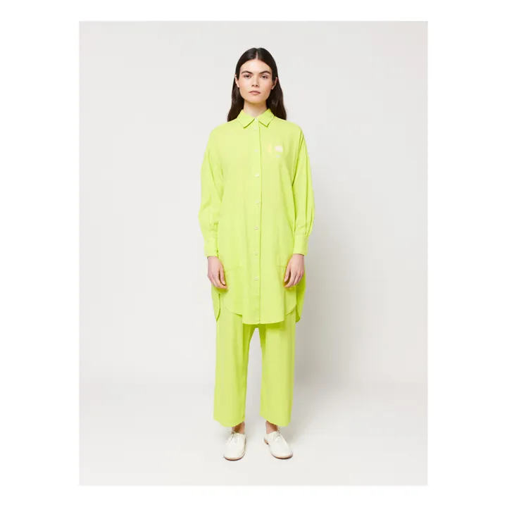 Bobo Choses Pantalon à Pinces Coton et Lin - Collection Femme  | Vert anis