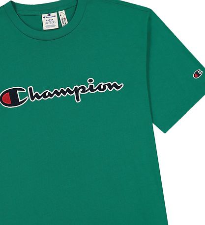 Champion Fashion T-shirt -  Grøn m. Logo