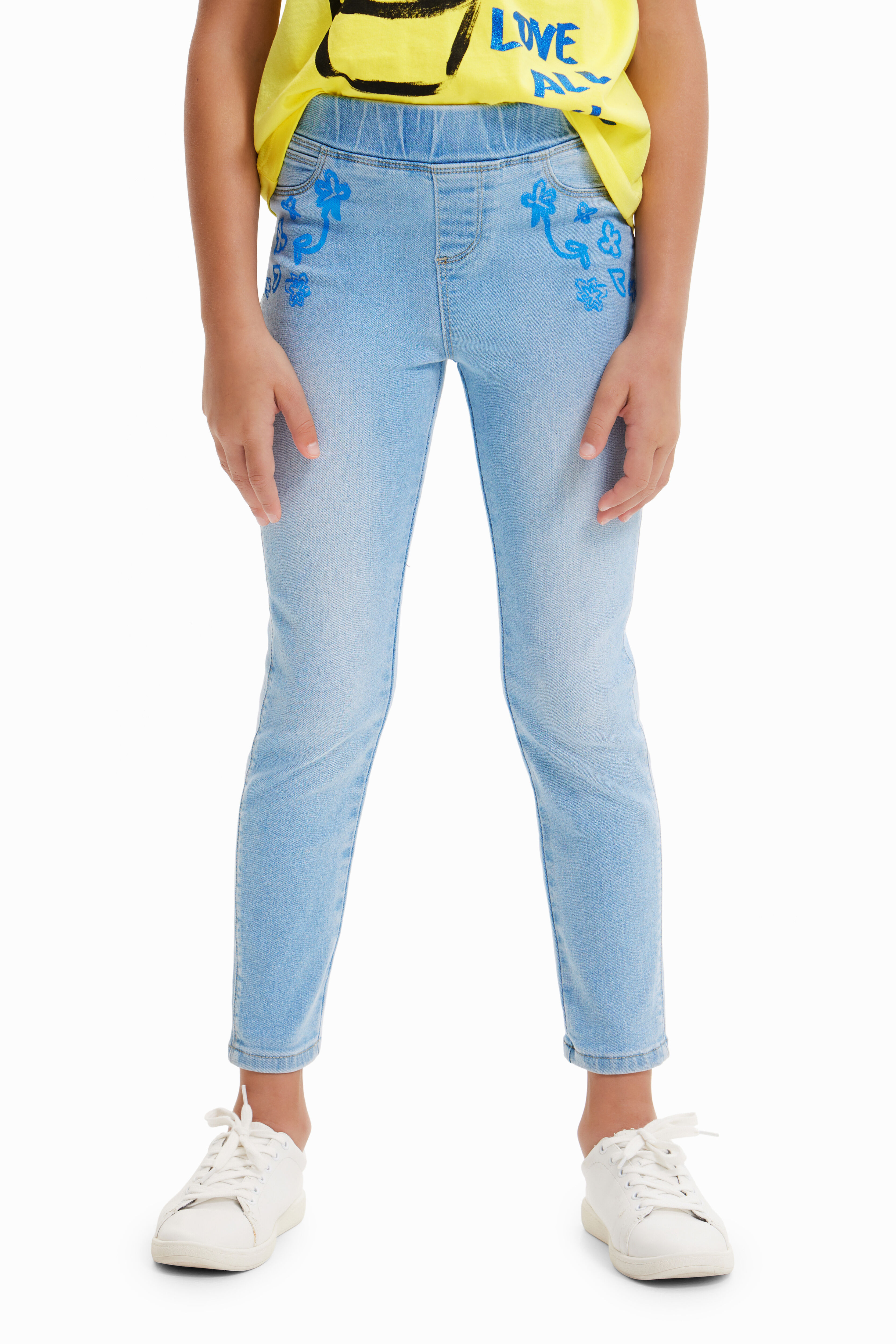 leggings jeans com glitter