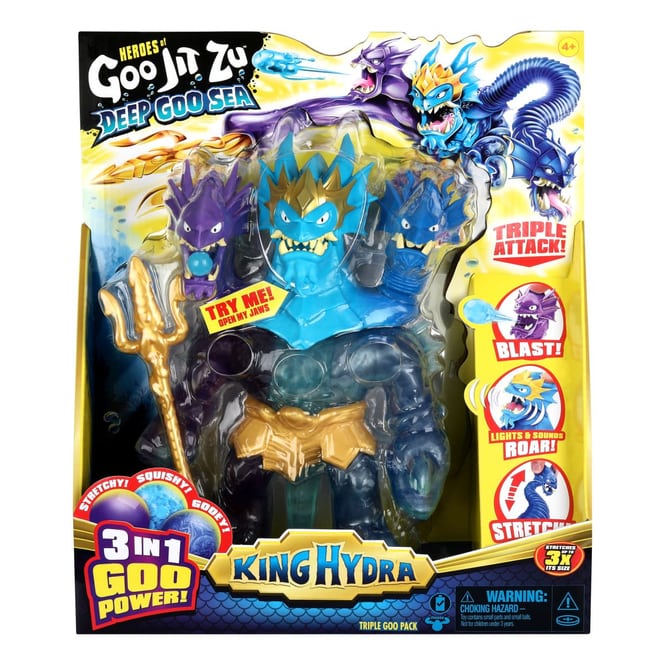 Heroes of Goo Jit Zu - Triple Goo Pack King Hydra - Deep Goo Sea S9