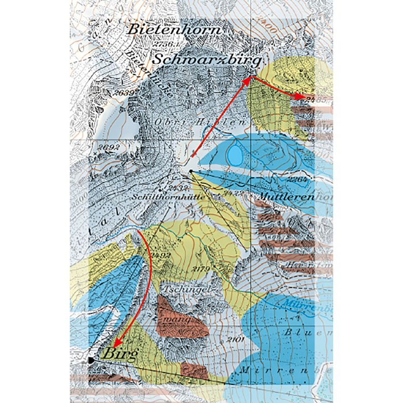 Freeride Map Schilthorn Jungfrau Region - Ski