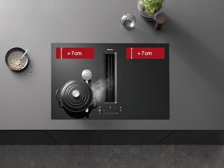 Miele Kogeplade med integreret emhætte KMDA 7676 FL-U BlackPerfection