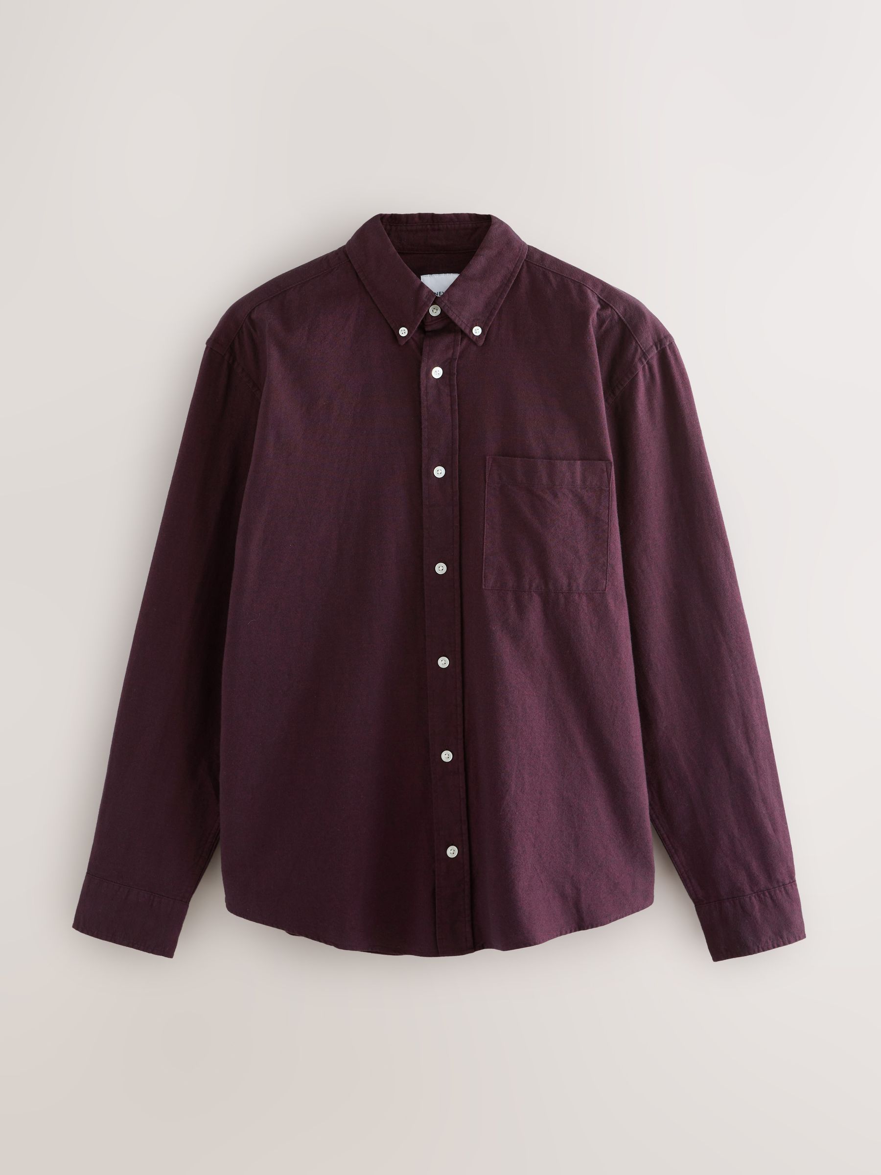 Paars - Soft Touch Oxford Long Sleeve Shirt