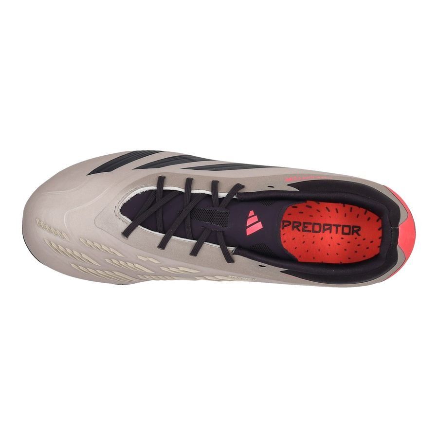 adidas Predator Elite FG Vivid Horizon - Argenté/Aurora Black/Turbo Enfant