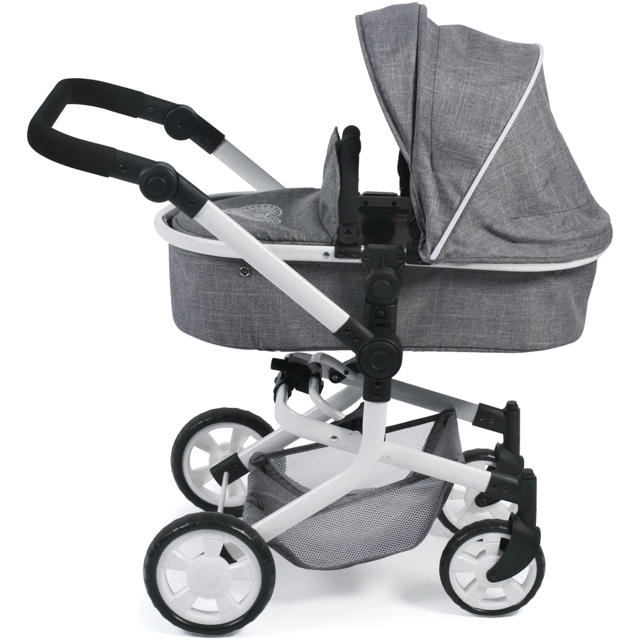BAYER CHIC 2000 Kombi-Puppenwagen MIKA Jeans grey