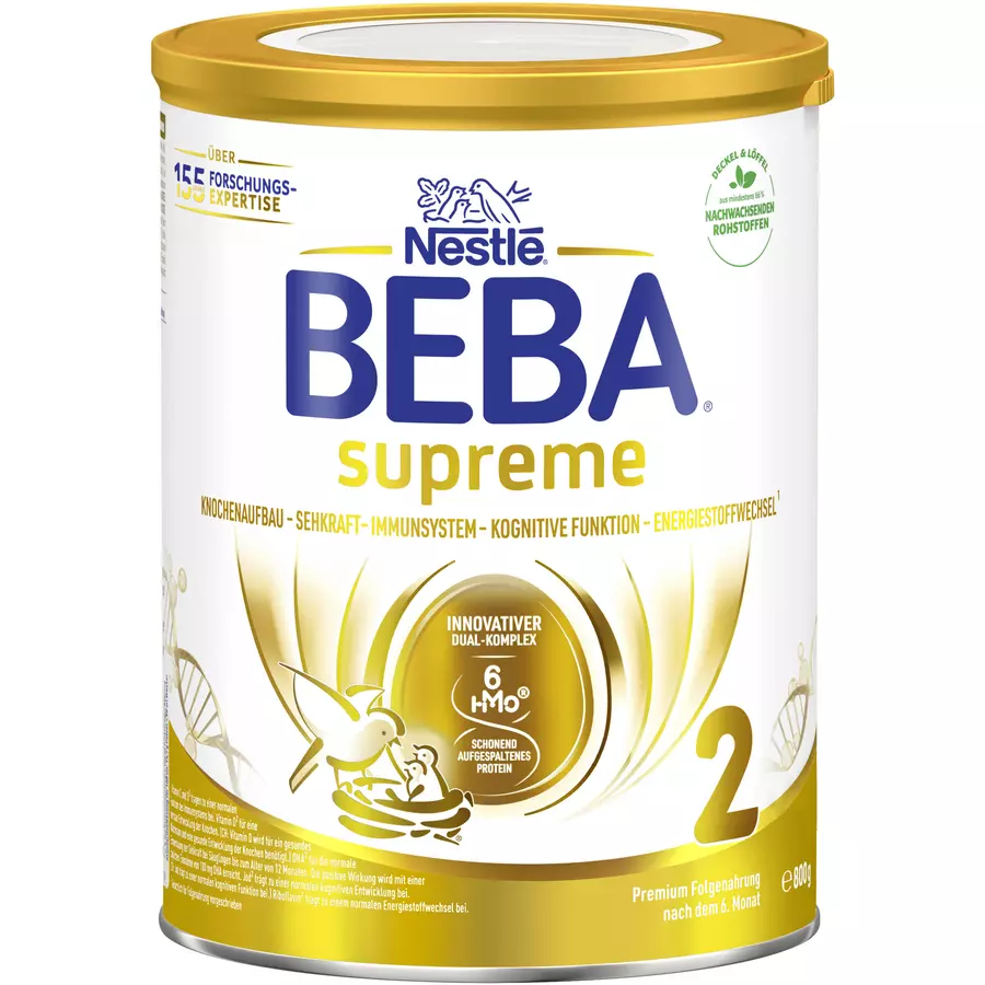 Nestlé BEBA SUPREME 2 Folgemilch 800g nach dem 6. Monat
