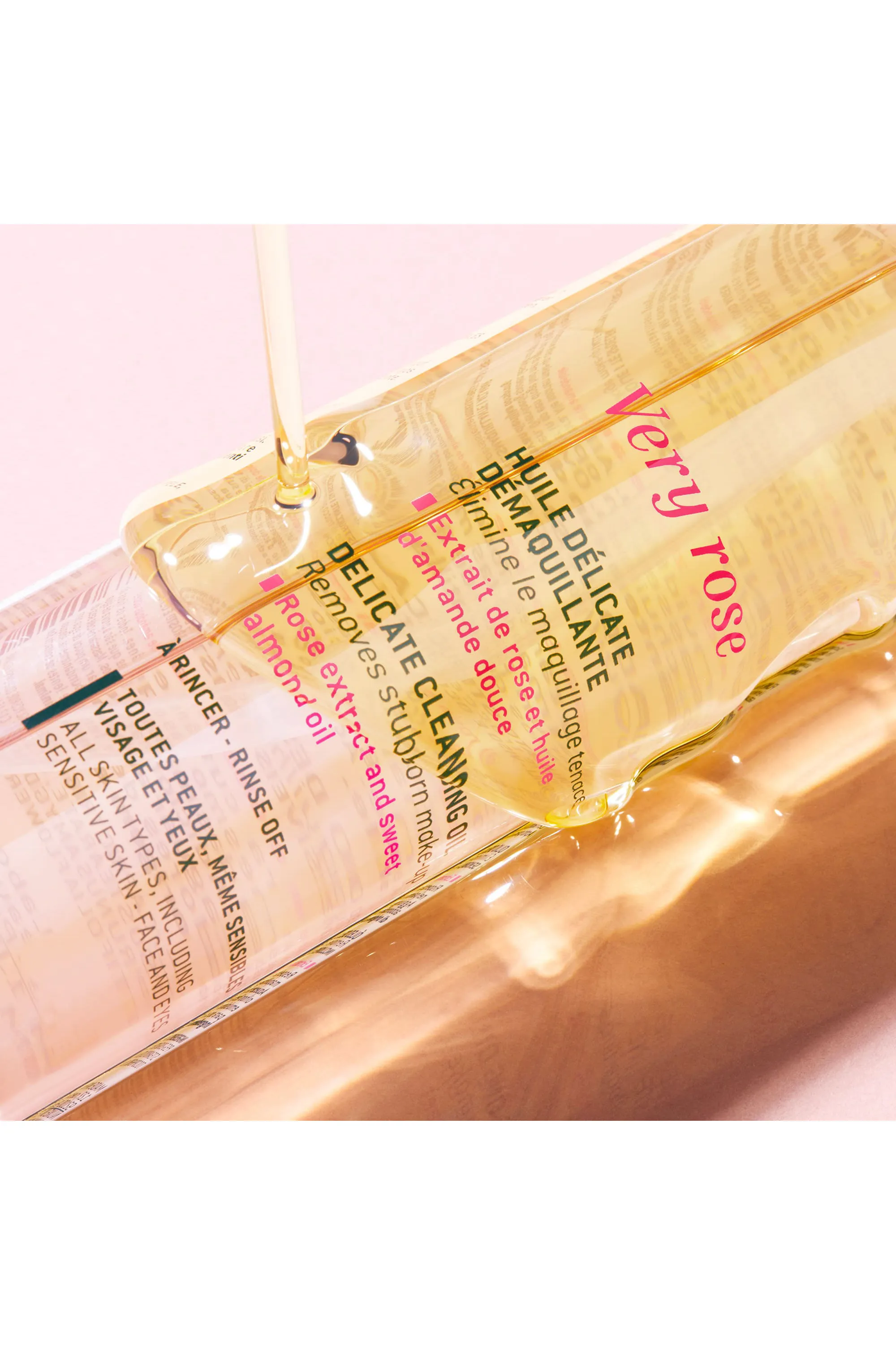 Nuxe Huile délicate démaquillante Very Rose-150 ml