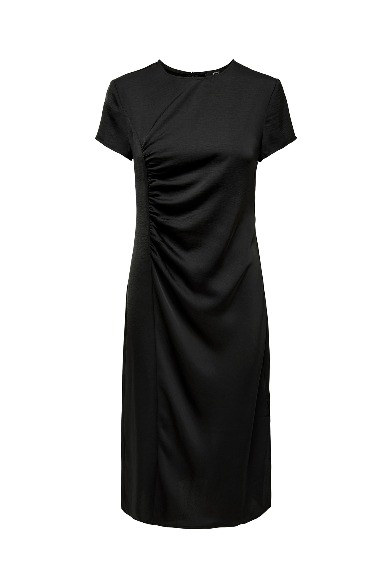 vestido midi drapeado