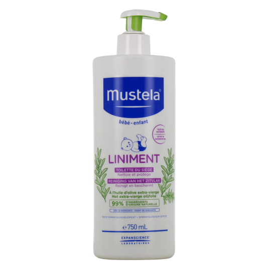 Liniment Mustela - Soin pour le change et toilette du siège de bébé
