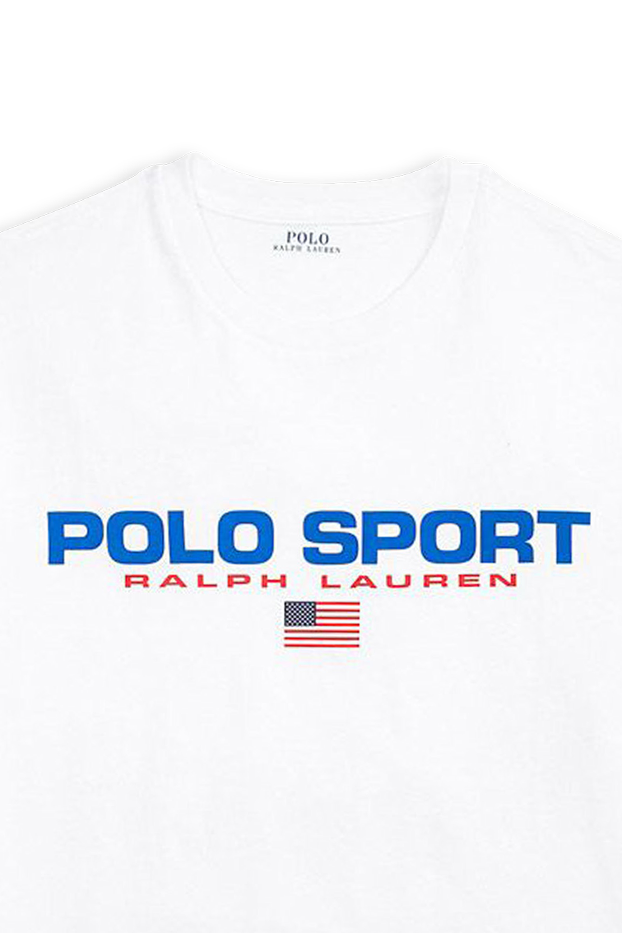 POLO RALPH LAUREN Tee-shirt col rond regular-fit sérigraphié en coton Blanc