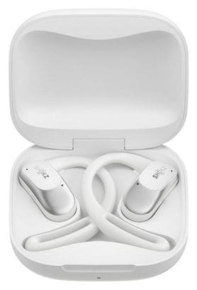 Écouteurs sans fil à oreilles libres Shokz OpenFit Air USB-C Blanc