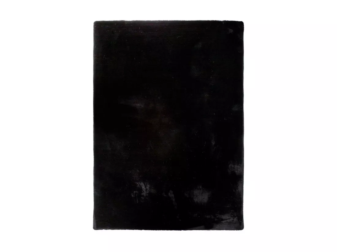 Tapis intérieur - shaggy uni - noir - 120 x 180 cm - FOX