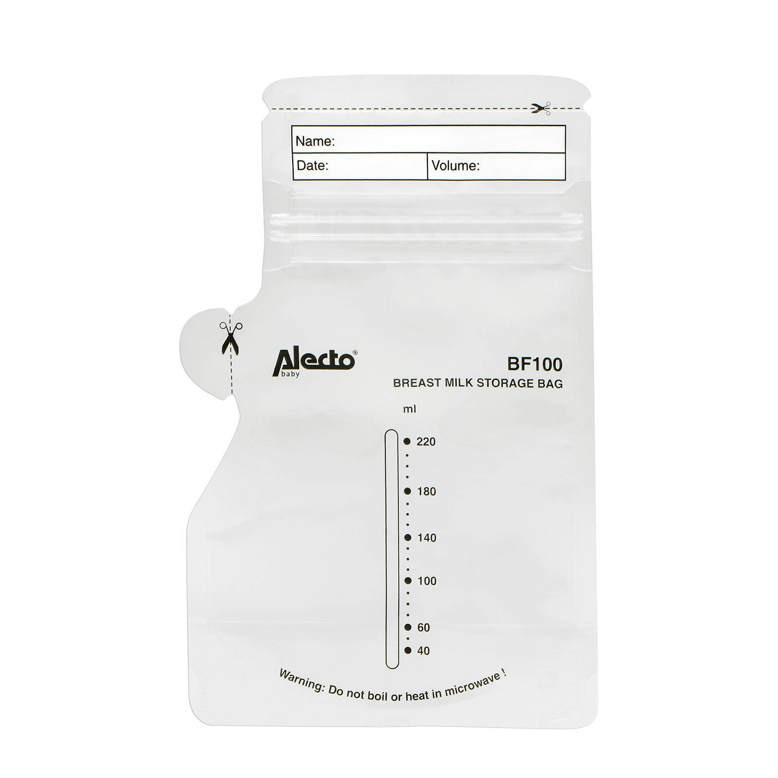 Alecto moedermelk bewaarzakjes (100 stuks)