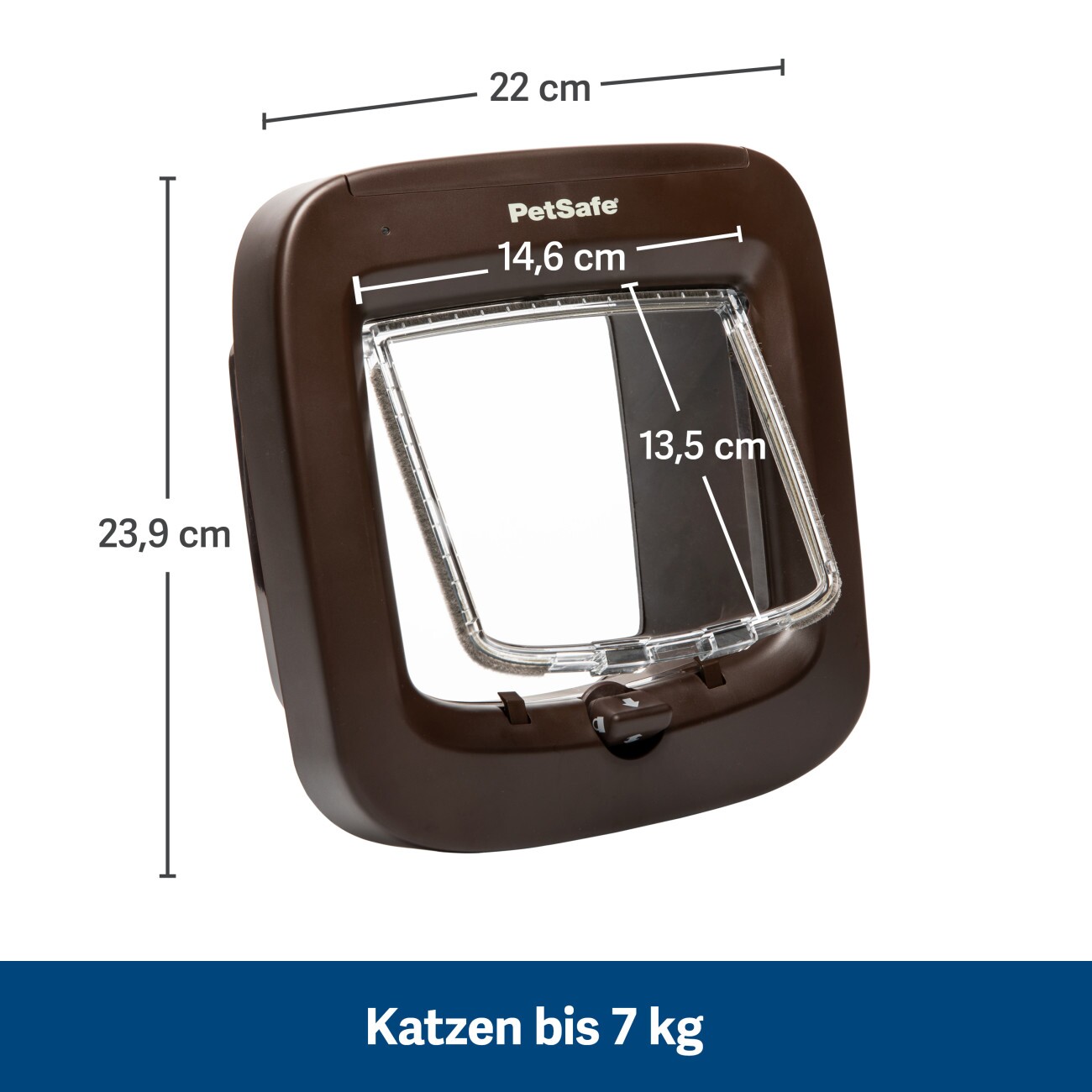 PetSafe Mikrochip-Katzenklappe, Braun