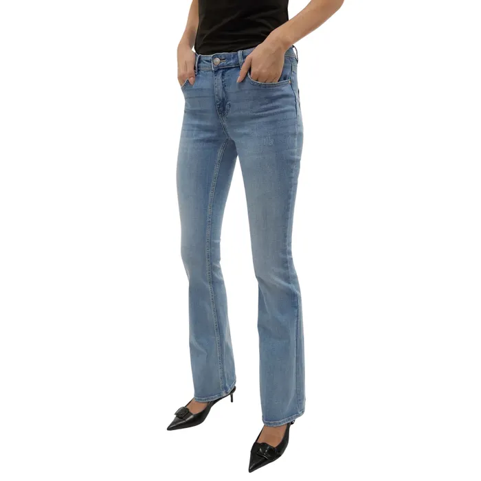 Vero Moda Flash Mid Rise Flared Jeans Dames