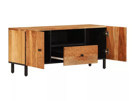 Meuble TV 105x33x46 cm Bois d'acacia massif