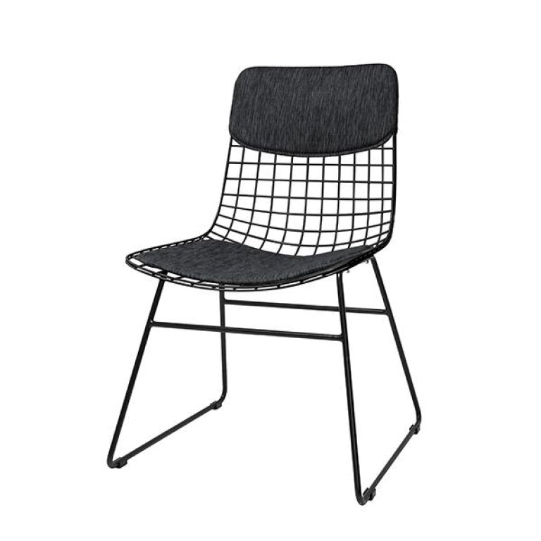 HKliving Wire stoel zwart