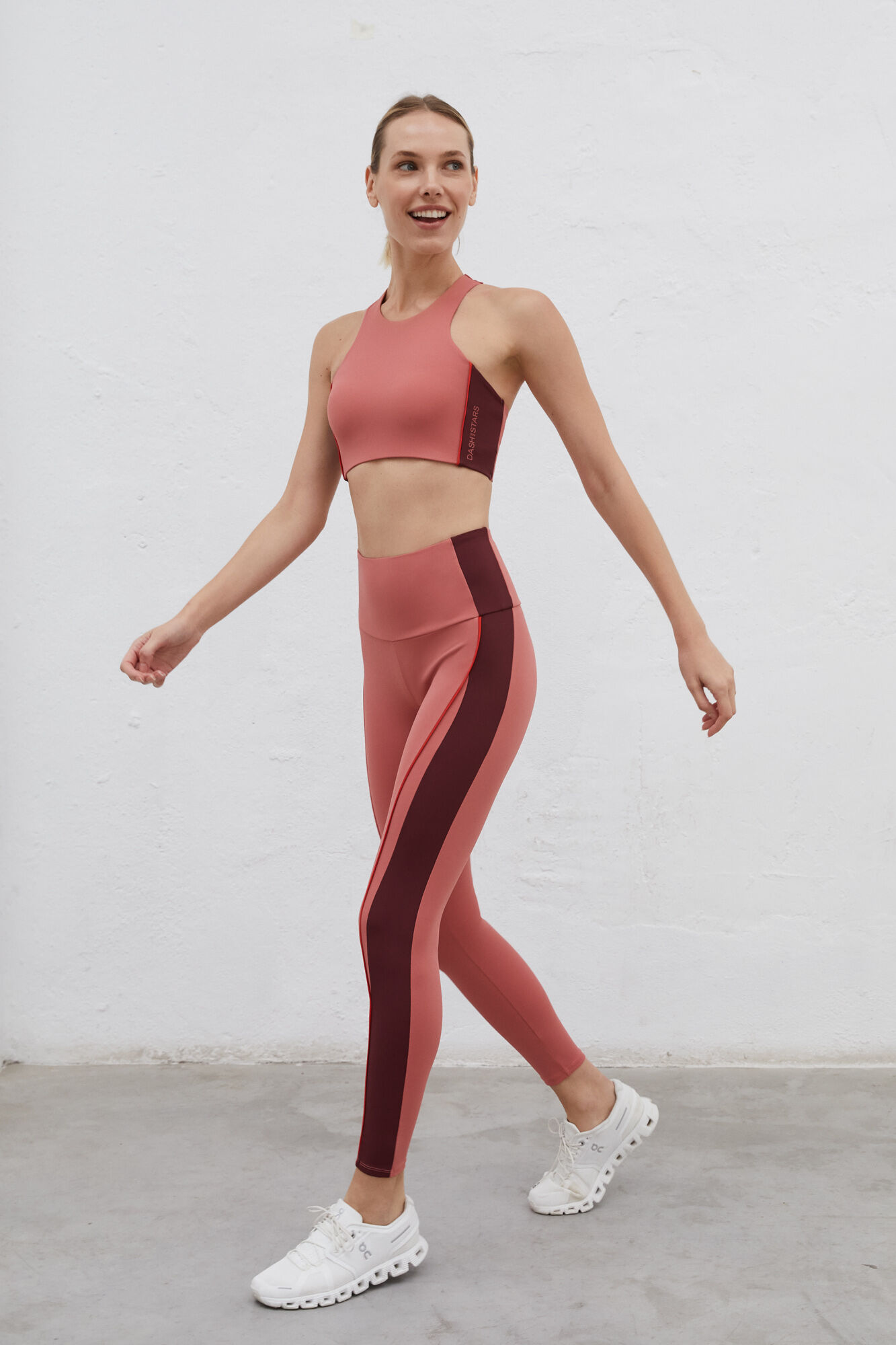 Leggings largas rosa 4D Stretch - rosa