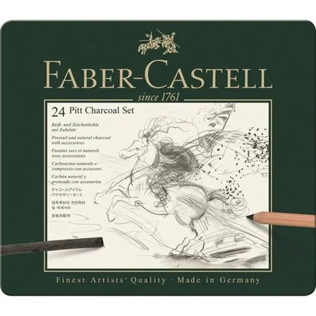 Faber-Castell Set PITT Kohle Set, 24 Teile