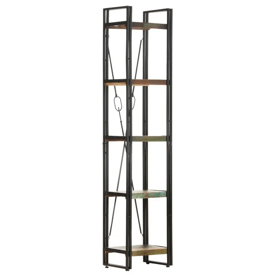 vidaXL - Boekenkast met 5 schappen - Multikleur - Hout - 40 x 30 x 180 cm