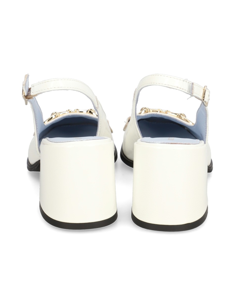 Lackleder Slingpumps