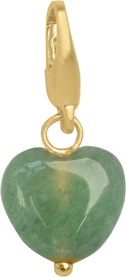 ByBiehl Soft Heart Charm Green-GP Unique metal ble