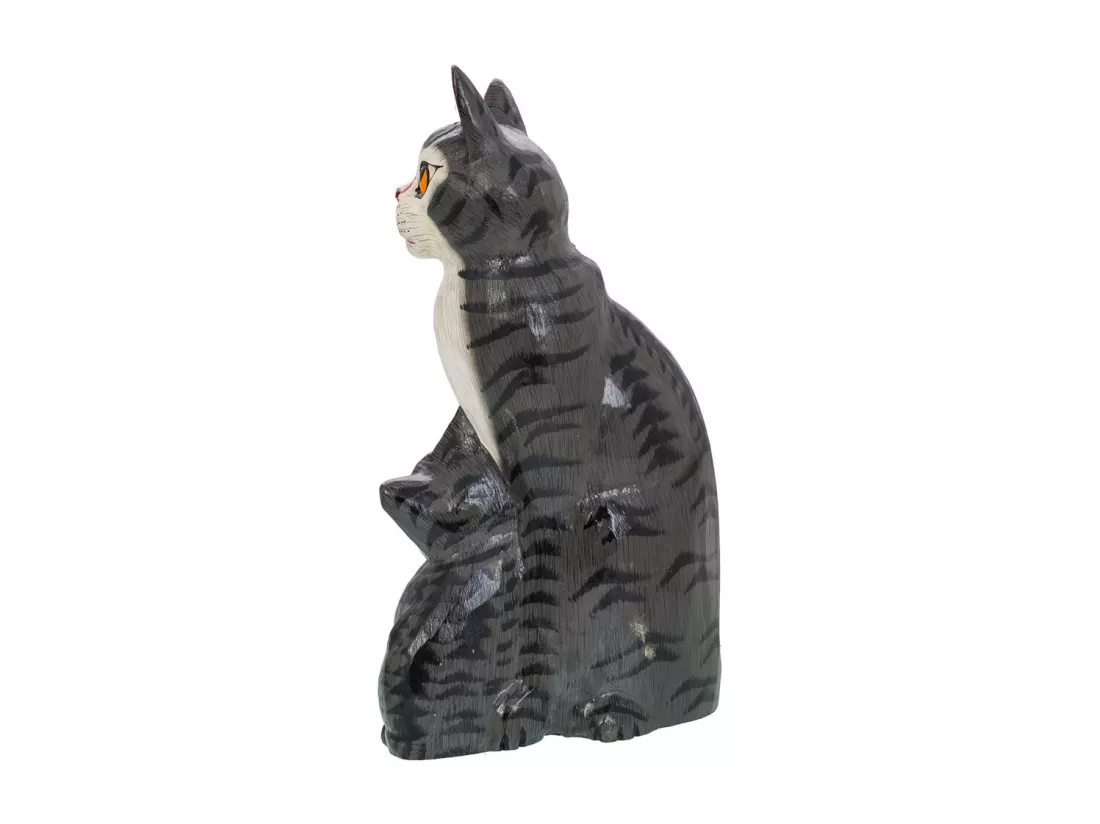 Chats en bois 20x10x30h