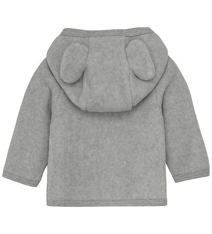 Huttelihut Cardigan - Fleece - Hellgrau Meliert