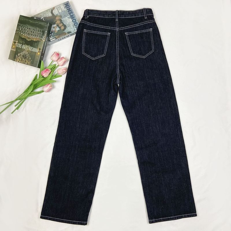 Phiyena - High Rise Wide Leg Jeans