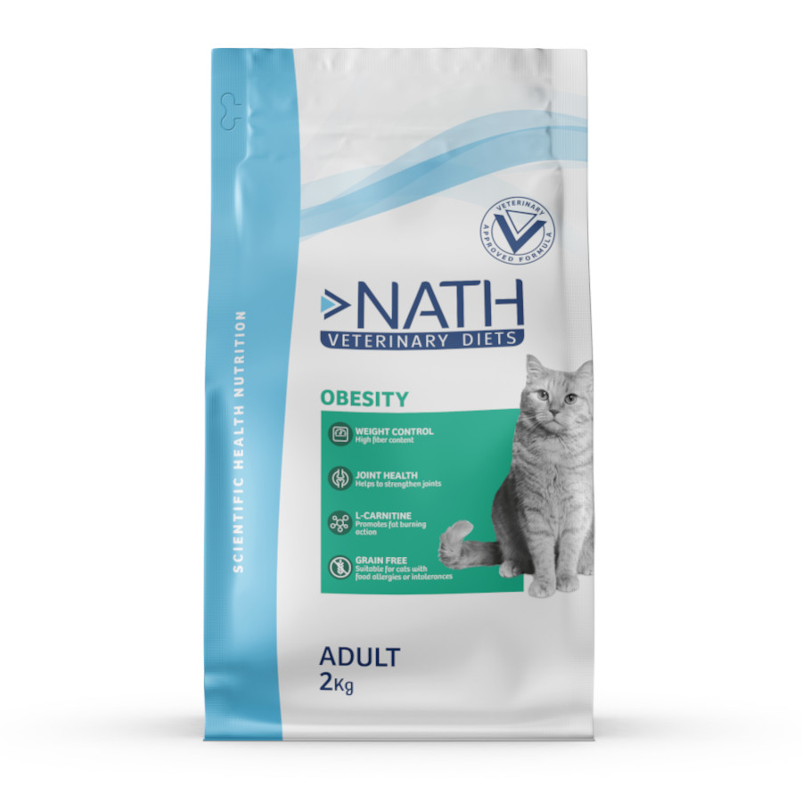 Ração Nath Veterinary Diets para Gatos Adultos com Obesidade
