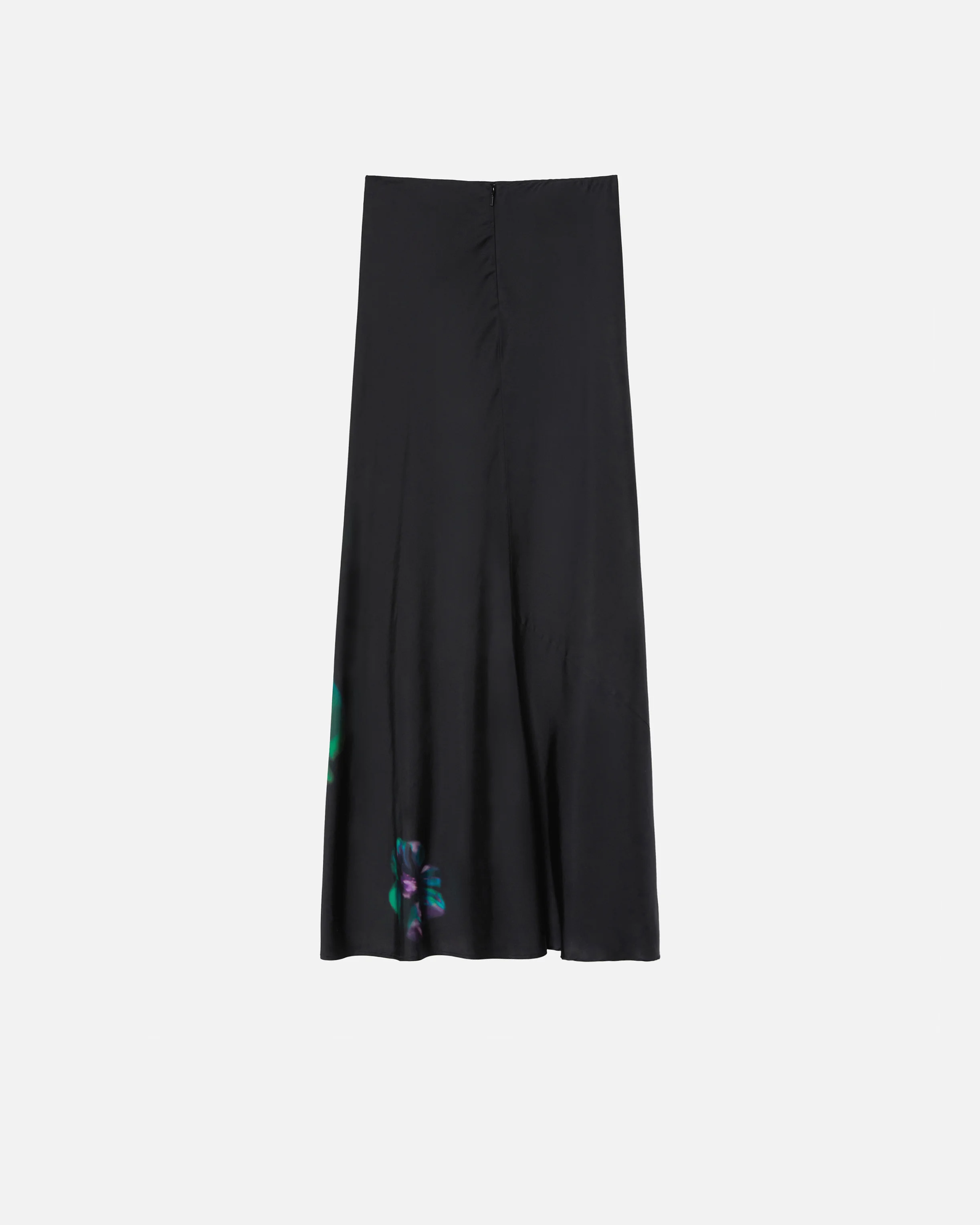 Jupe longue à imprimé floral | Noir