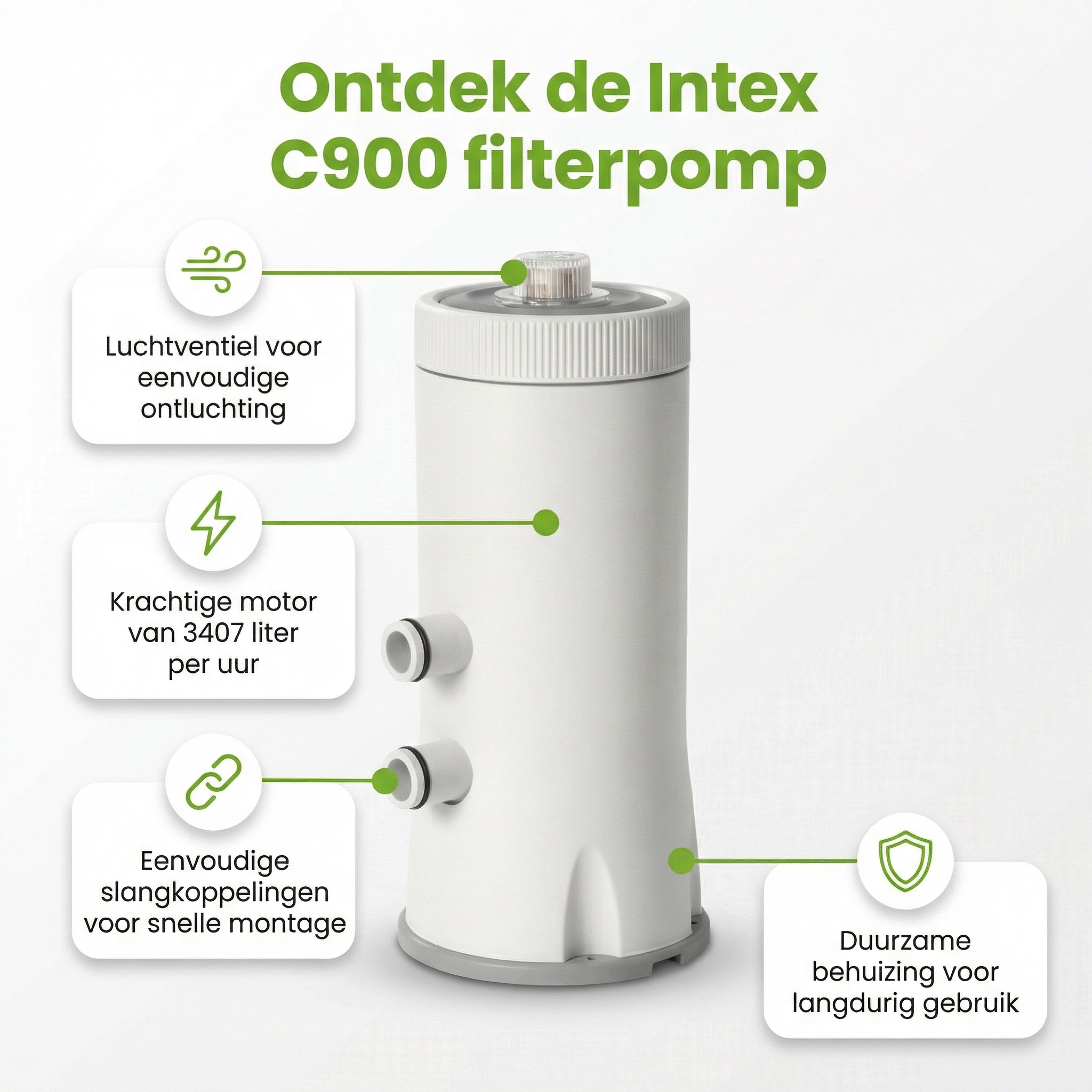 Intex C900 filterpomp - 3.407 l/u