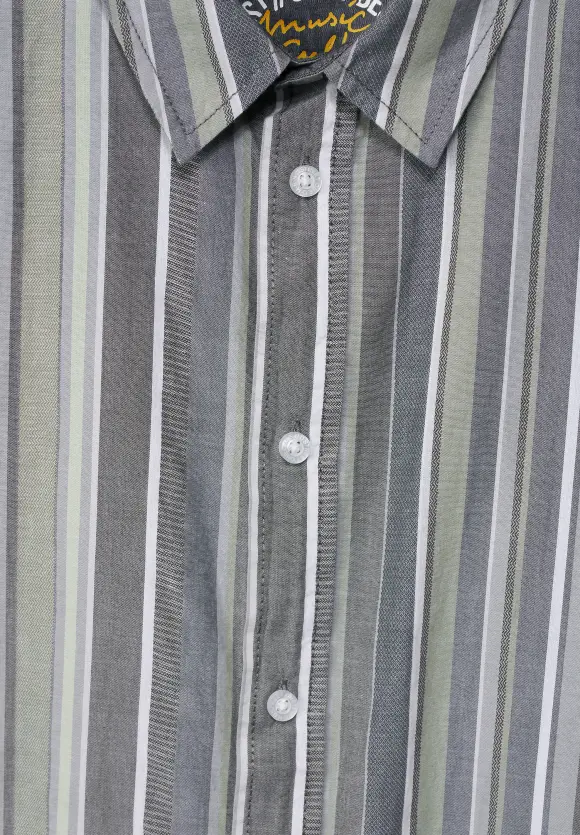 Multicolor Streifenhemd - oregano green