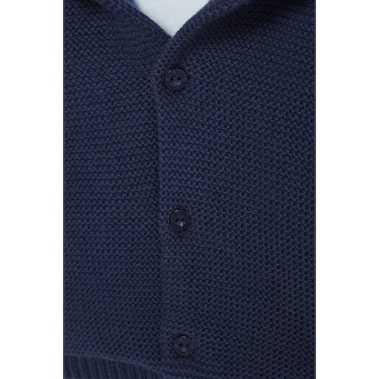 Petit Cocon Mignon Cardigan à capuche   Bleu        de               P'tit bisou